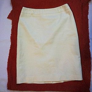 White pencil skirt